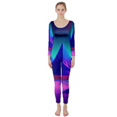 Fantasy Universe Art Wallpaper Artwork Long Sleeve Catsuit by Uceng