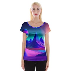 Fantasy Universe Art Wallpaper Artwork Cap Sleeve Top by Uceng