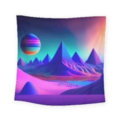 Fantasy Universe Art Wallpaper Artwork Square Tapestry (small)