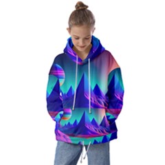 Fantasy Universe Art Wallpaper Artwork Kids  Oversized Hoodie