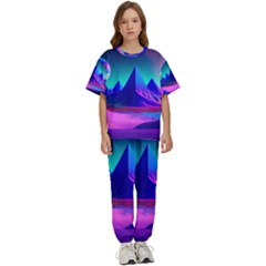 Fantasy Universe Art Wallpaper Artwork Kids  Tee And Pants Sports Set by Uceng