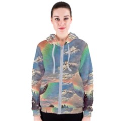 Abstract Art Psychedelic Arts Experimental Women s Zipper Hoodie