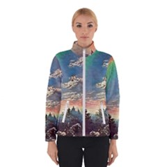 Abstract Art Psychedelic Arts Experimental Women s Bomber Jacket