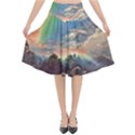 Abstract Art Psychedelic Arts Experimental Flared Midi Skirt View1