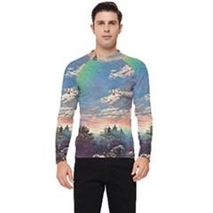 Abstract Art Psychedelic Arts Experimental Men s Long Sleeve Rash Guard by Uceng