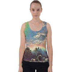 Abstract Art Psychedelic Arts Experimental Velvet Tank Top by Uceng