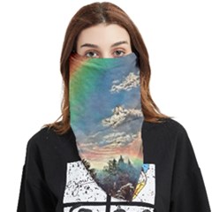 Abstract Art Psychedelic Arts Experimental Face Covering Bandana (triangle) by Uceng