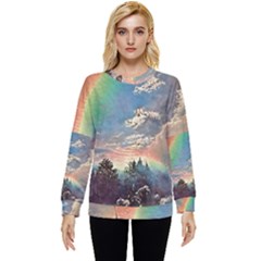 Abstract Art Psychedelic Arts Experimental Hidden Pocket Sweatshirt