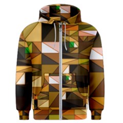 Abstract Experimental Geometric Shape Pattern Men s Zipper Hoodie