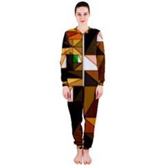 Abstract Experimental Geometric Shape Pattern Onepiece Jumpsuit (ladies)