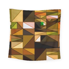 Abstract Experimental Geometric Shape Pattern Square Tapestry (small)