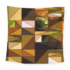 Abstract Experimental Geometric Shape Pattern Square Tapestry (large)