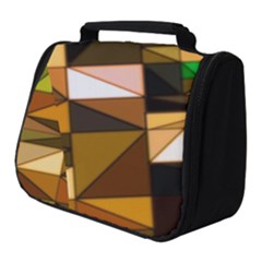 Abstract Experimental Geometric Shape Pattern Full Print Travel Pouch (small) by Uceng