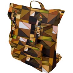 Abstract Experimental Geometric Shape Pattern Buckle Up Backpack by Uceng