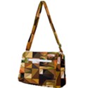 Abstract Experimental Geometric Shape Pattern Front Pocket Crossbody Bag View2