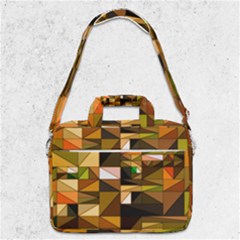 Abstract Experimental Geometric Shape Pattern Macbook Pro 13  Shoulder Laptop Bag  by Uceng