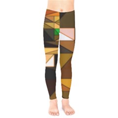 Abstract Experimental Geometric Shape Pattern Kids  Classic Winter Leggings