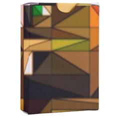 Abstract Experimental Geometric Shape Pattern Playing Cards Single Design (rectangle) With Custom Box