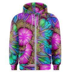 Abstract Art Psychedelic Experimental Men s Zipper Hoodie