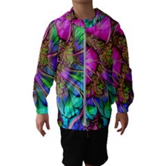 Abstract Art Psychedelic Experimental Kids  Hooded Windbreaker