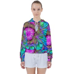 Abstract Art Psychedelic Experimental Women s Tie Up Sweat