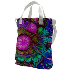 Abstract Art Psychedelic Experimental Canvas Messenger Bag by Uceng