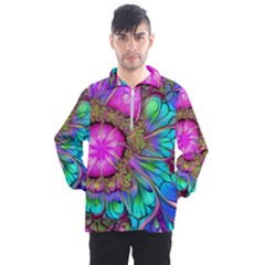 Abstract Art Psychedelic Experimental Men s Half Zip Pullover