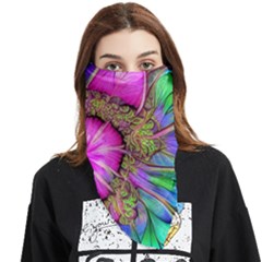 Abstract Art Psychedelic Experimental Face Covering Bandana (triangle) by Uceng