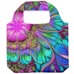 Abstract Art Psychedelic Experimental Foldable Grocery Recycle Bag by Uceng