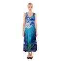 Blue Forrest Jungle,tree Trees Nature Landscape Sleeveless Maxi Dress View1