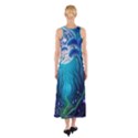 Blue Forrest Jungle,tree Trees Nature Landscape Sleeveless Maxi Dress View2