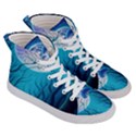 Blue Forrest Jungle,tree Trees Nature Landscape Men s Hi-Top Skate Sneakers View3