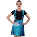 Blue Forrest Jungle,tree Trees Nature Landscape Velvet Suspender Skater Skirt View1