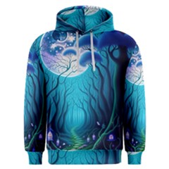 Blue Forrest Jungle,tree Trees Nature Landscape Men s Overhead Hoodie