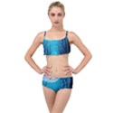 Blue Forrest Jungle,tree Trees Nature Landscape Layered Top Bikini Set View1