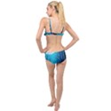 Blue Forrest Jungle,tree Trees Nature Landscape Layered Top Bikini Set View2