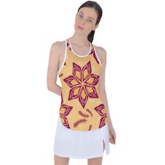 Flower Mandala Template Sketch Drawing Art Racer Back Mesh Tank Top by Uceng