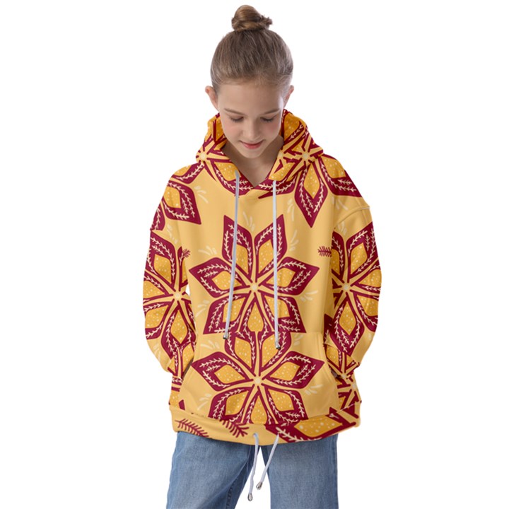 Flower Mandala Template Sketch Drawing Art Kids  Oversized Hoodie