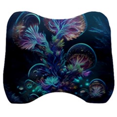 Fantasy People Mysticism Composing Fairytale Art 3 Velour Head Support Cushion by Uceng