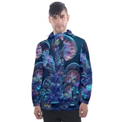 Fantasy People Mysticism Composing Fairytale Art 3 Men s Front Pocket Pullover Windbreaker