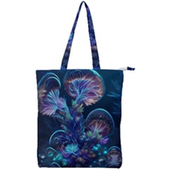 Fantasy People Mysticism Composing Fairytale Art 3 Double Zip Up Tote Bag by Uceng