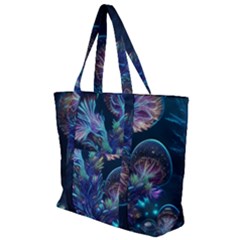 Fantasy People Mysticism Composing Fairytale Art 3 Zip Up Canvas Bag by Uceng