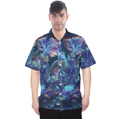 Fantasy People Mysticism Composing Fairytale Art 3 Men s Hawaii Shirt by Uceng