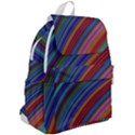 Multicolored Stripe Curve Striped Background Top Flap Backpack View2