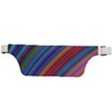 Multicolored Stripe Curve Striped Background Active Waist Bag View2