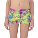 Fractal Spiral Abstract Background Vortex Yellow Boyleg Bikini Bottoms View1