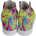 Fractal Spiral Abstract Background Vortex Yellow Kids  Hi-Top Skate Sneakers View4