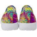 Fractal Spiral Abstract Background Vortex Yellow Kids  Slip On Sneakers View4