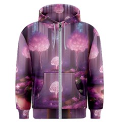 Trees Forest Landscape Nature Neon Men s Zipper Hoodie