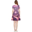 Trees Forest Landscape Nature Neon Inside Out Cap Sleeve Dress View4